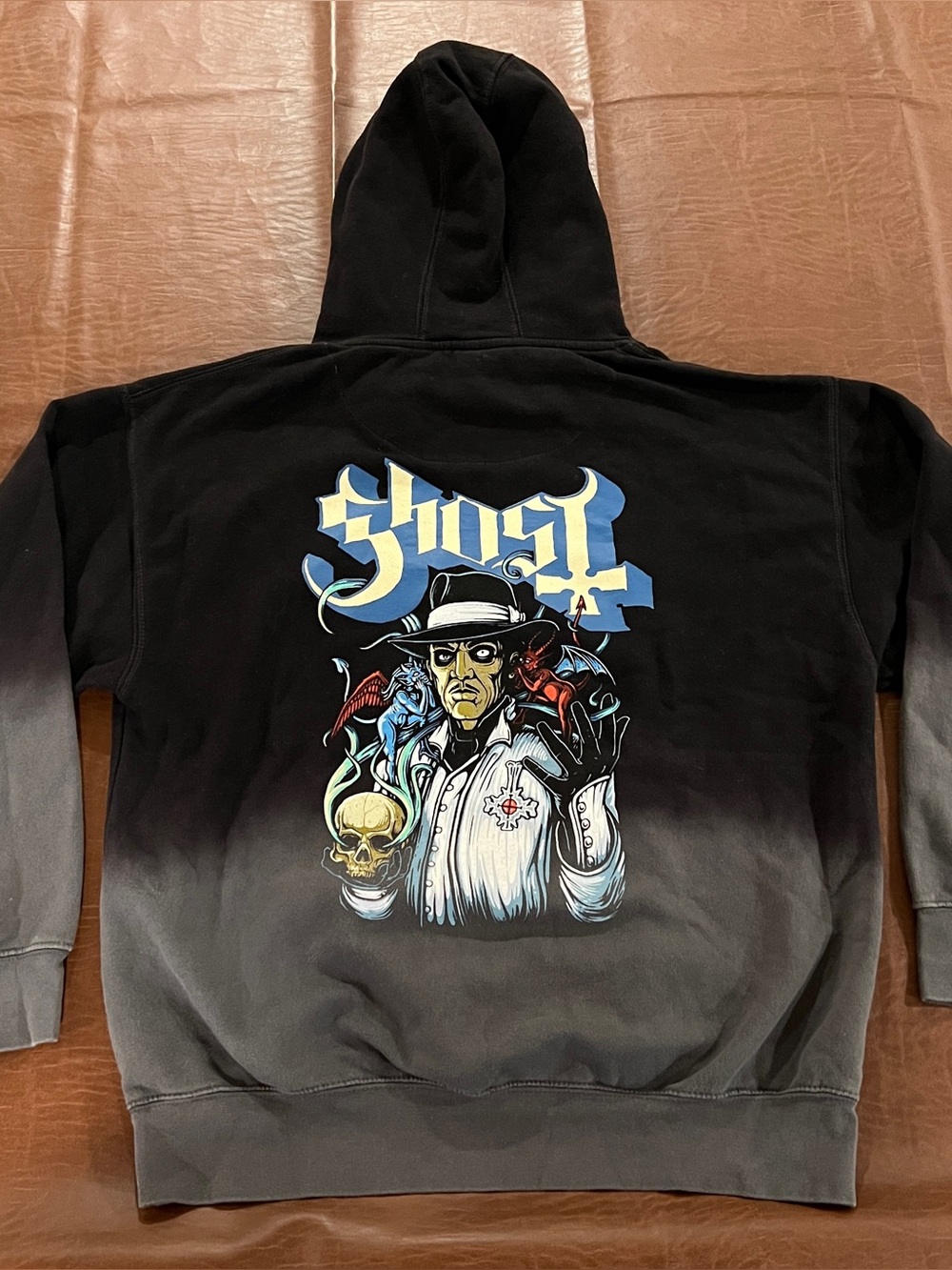 Ghost Band Papa Emeritus Hoodie Sweatshirt - Dual Sided - XL (Fit Large)